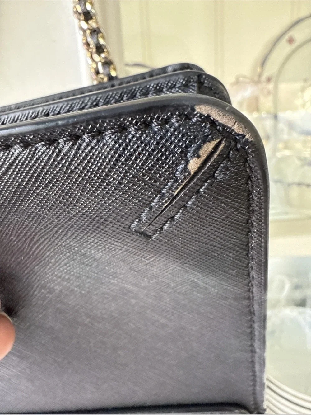 Tory Burch Emerson Envelope Adjustable Shoulder in Black Bag Purse Shoulder Bag